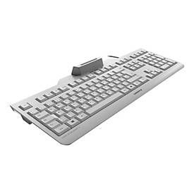 Image of CHERRY SECURE BOARD 1.0 - Tastatur - mit NFC - Schweiz - Weiß/Grau