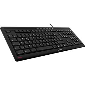 Cherry Stream Tastatur JK-8500 DE-2, QWERTZ, flach, leise, SX-Scherenmechanik, schwarz