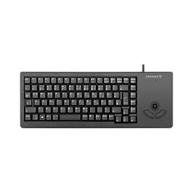 Cherry Tastaur XS Trackball Keyboard G84-5400, QWERTZ, mit 2 Maustasten, USB-Anschluss, schwarz