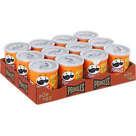 Chips Pringles Sweet Paprika, vegane Kartoffelchips mit Paprika-Geschmack, 12 Dosen mit jeweils 40 g, in Karton