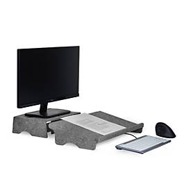 Circular-Line Dokumentenhalter Bakker Elkhuizen Q-doc 100, 60% recyceltes Material, B 455 x T 290 x H 95 mm, lichtgrau