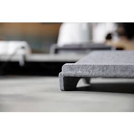 Circular-Line Dokumentenhalter Bakker Elkhuizen Q-doc 100, 60% recyceltes Material, B 455 x T 290 x H 95 mm, lichtgrau