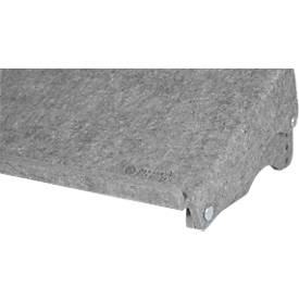 Circular-Line Dokumentenhalter Bakker Elkhuizen Q-doc 515, 60% recyceltes Material, B 515 x T 290 x H 120 mm, lichtgrau