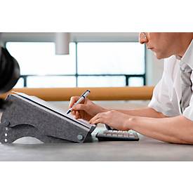 Circular-Line Dokumentenhalter Bakker Elkhuizen Q-doc 515, 60% recyceltes Material, B 515 x T 290 x H 120 mm, lichtgrau