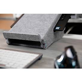 Circular-Line Laptopständer Bakker Elkhuizen Ergo-Top 320, 60% recyceltes Material, B 215 x H 140 x T 350, lichtgrau