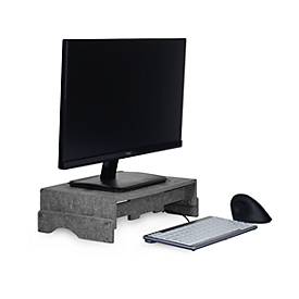 Circular-Line Monitorständer BakkerElkhuizen Q-riser 110, aus 60% recyceltem Material, B 375 x H 75 x T 250 mm, versch. Ausführungen