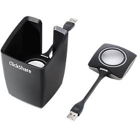 Image of ClickShare Schalterbehälter, für bis zu 4 Schalter, inkl. Knopfschalter 2. Generation, schwarz-grau