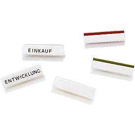Clip-on tabs for display boards, 23 mm