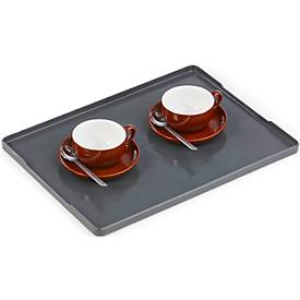 Coffee Point Tray, Serviertablett, stapelbar, aus Kunststoff
