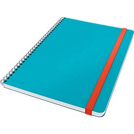 Collegeblock Leitz Cosy, DIN B5, kariert, spiralgebunden, 100 g/m² Papier, 80 Blatt, blau