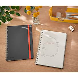 Collegeblock Leitz Cosy, DIN B5, kariert, spiralgebunden, 100 g/m² Papier, 80 Blatt, grau