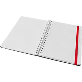 Collegeblock Leitz Cosy, DIN B5, kariert, spiralgebunden, 100 g/m² Papier, 80 Blatt, grau