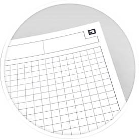 Collegeblock Oxford International Notebook, B5, kariert, 80 g/m², SCRIBZEE® kompatibel, 80 Blatt, 5 Stück