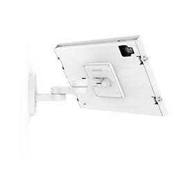 Compulocks Befestigungskit (Gehäuse, VESA-Halterung mit Schwingarm) - Schwenkarm - für Tablett - verriegelbar - Metall - weiß - Bildschirmgröße: 27.94 cm (11')