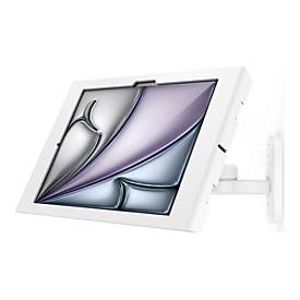 Compulocks Befestigungskit (Gehäuse, VESA-Halterung mit Schwingarm) - Schwenkarm - für Tablett - verriegelbar - Metall - weiß - Bildschirmgröße: 27.94 cm (11')