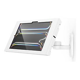 Compulocks Befestigungskit (Gehäuse, Wandmontage) - Schwenkarm - für Tablett - verriegelbar - Metall - weiß - Bildschirmgröße: 27.9 cm (11')