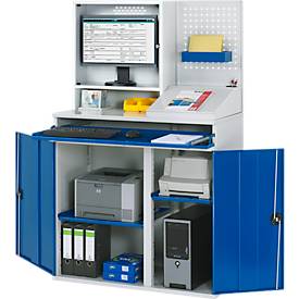 Computer-Schrank Typ 1100T-M67, B 1100 x T 520 x H 1770 mm, stationär