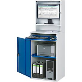 Computer-Schrank Typ 650-M65, B 650 x T 520 x H 1770 mm, stationär