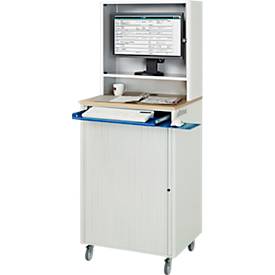 Computer-Station adlatus Typ 2015, B 720 x T 660 x H 1810 mm, fahrbar