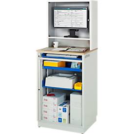 Computer-Station adlatus Typ 2015, B 720 x T 660 x H 1810 mm, stationär