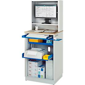 Computer-Station adlatus Typ 2015, B 720 x T 660 x H 1810 mm, stationär