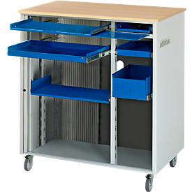 Computer-Station adlatus Typ 6001, B 1030 x T 660 x H 1100 mm, fahrbar