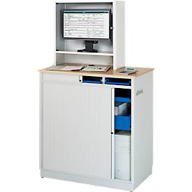 Computer-Station Typ 6018, B 1030 x T 660 x H 1810 mm, stationär