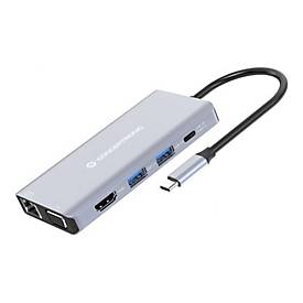 Conceptronic DONN20G - Dockingstation - USB-C 3.2 Gen 1 - HDMI, VGA