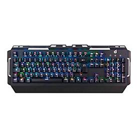 Conceptronic KRONIC - Tastatur - Hintergrundbeleuchtung - USB - Italienisch - Tastenschalter: blauer Schalter