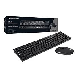 Conceptronic ORAZIO - Tastatur-und-Maus-Set - Deutsch - Schwarz