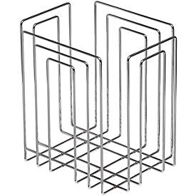 Corbeille à papier Merlo-T, argent