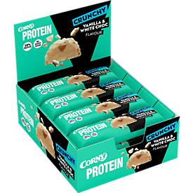 Corny Menüriegel Corny Protein Crunchy Vanilla & White Choc, Karton mit 12 Reigel je 45g