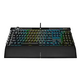 CORSAIR Gaming K100 RGB - Tastatur - Hintergrundbeleuchtung - USB - Deutsch - Tastenschalter: CORSAIR OPX RGB