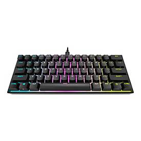 CORSAIR Gaming K65 RGB MINI 60% - Tastatur - Hintergrundbeleuchtung - USB - Deutsch - Tastenschalter: CHERRY MX Speed