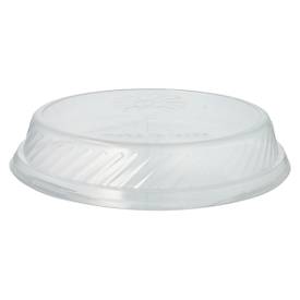 Couvercle pour assiette menu Papstar Circulware by Havel, réutilisable, rond, adapté au micro-ondes &amp; au lave-vaisselle, recyclable, Ø 227 x H 41 mm, PP, transparent, 12 pièces