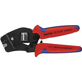 Crimpzange Gesamt-L.190mm 0,08-10,0 (AWG 28-7) mm2 brün.Mehrkomp.-Hüllen