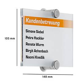 Crystal Sign Türschild, Acrylglas, B 148 x H 105 mm