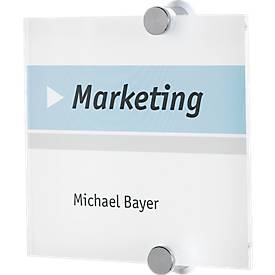 Crystal Sign Türschild, Acrylglas, B 148 x H 148 mm