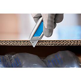 Cutter Martor Secunorm 500, automatischer Klingenrückzug, ergonomischer Griff, Stahlklinge, Schnitttiefe 17 mm, L 143 x B 16 x H 36 mm