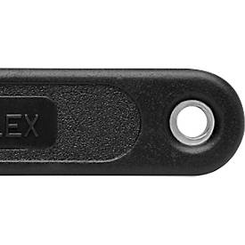 Cuttermesser Martor Trimmex Simplasto, ergonomisch, rutschfest, mit Kappe und Öse, L 163 x B 7,5 x H 17 mm, Stahl/Aluminium/Kunststoff, schwarz