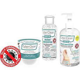 Cyber Clean Professional Hygienebundle, Reinigungsmasse, 160 g + HÃ¤ndedesinfektionsgel Power Gel, 60 und 220 ml