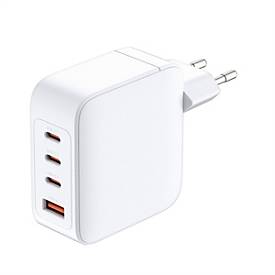 D-Link DCF-141 - Netzteil - GaN - 140 Watt - 5 A - Power Delivery 3.1, QC 4.0 - 4 Ausgabeanschlussstellen (3 x USB-C, USB Typ A)