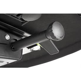 Dauphin Bürostuhl to-strike work comfort pro, mit Armlehnen, Synchronmechanik, Muldensitz, schwarz