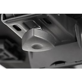 Dauphin Bürostuhl to-strike work comfort pro, mit Armlehnen, Synchronmechanik, Muldensitz, schwarz