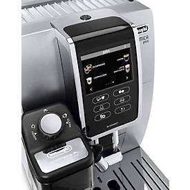 De'Longhi Kaffeevollautomat Dinamica Plus ECAM 370.95.S, für Bohnen, 1450 W, bis 1,8 l/300 g, „Mein Kaffee“ Funktion, Milchaufschäumer, silber