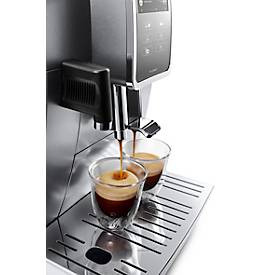De'Longhi Kaffeevollautomat Dinamica Plus ECAM 370.95.S, für Bohnen, 1450 W, bis 1,8 l/300 g, „Mein Kaffee“ Funktion, Milchaufschäumer, silber