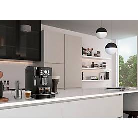 De'Longhi Kaffeevollautomat ECAM 21.117.B, für Bohnen/Pulver, 1450 W, bis 1,8 l/250 g, Milchaufschäumer, schwarz