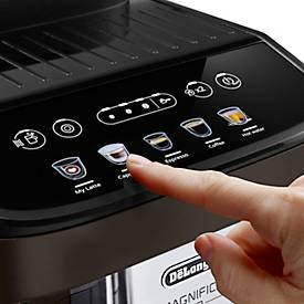 De'Longhi Kaffeevollautomat Magnifica Evo ECAM 293.61.BW, für Bohnen/Pulver, 1450 W, bis 1,8 l/250 g, Milchaufschäumer, braun