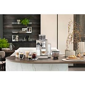 De'Longhi Kaffeevollautomat Rivelia EXAM 440.55.BG, für Bohnen/Pulver, 1450 W, bis 1,4 l/250 g, 2 Bohnenbehälter, Milchaufschäumer, sand-beige