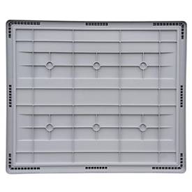 Deckel FP-EDA 1210 LID, für Big Box Großbehälter mit Außenmaßen L 1000 x B 1200 mm, Polypropylen, grau